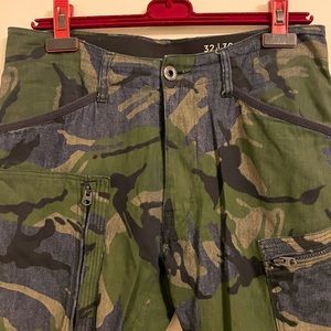 G-Star camouflage denim men’s jogger.